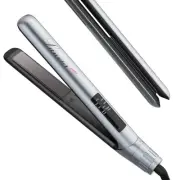 Hair Straightener Flat Iron, 2 in 1 Hair Straightener and Curler, Nano Silver...