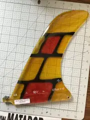 RFC Rainbow Surfboard Fin Pivot 9.75” One Of A Kind Surfboard Fin Surf Garrett S