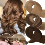 200G Thick Nano Hair Ring Remy Human Hair Extensions Micro Loop Bead Bond I Tip