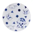 Yamakasyoten "Crayon Shin-chan" Plate Plate 9cm Pajamas Dyed Blue Microwave Safe