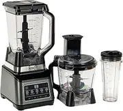 [NINJA] BN800EU 3-in-1 Food Processor & Mixer with 5 Programmes: Mixing, Max Mixing, Chopping, Mixing, Purée, 1.8 L Bowl, 2.1 L Jug, 700 ml Cup, 1200 W, Dishwasher Safe, Auto-iQ, Black