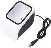 Daseeme 1D 2D QR Barcode Scanner Platform with Voice Announcement Prompt USB Wired Bar Code Reader Hands-free CMOS Image Sensor Desktop Scanner Large Scanning Window for Supermarket Library Retail Sto