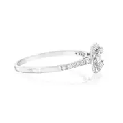 Luminesce Lab Grown 1/4 Carat Diamond Ring in 9ct White Gold, O