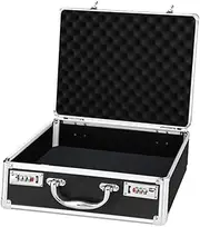TENOL Suitcase Carrying Case Aluminum Alloy Hard Case Household Empty Briefcase for Documents Versatile Anti Shock Tool Box, M