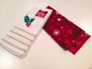 Kohls st. nicholas square Holly Berries Kitchen Towels Set of 2