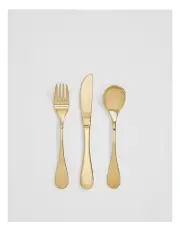 [Country Road] Walti Kids Cutlery Set in Soft Gold