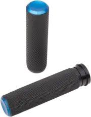 Arlen Ness TBW Fusion Series Grips 07-345 Blue Knurled