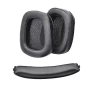 Soft Comfortable Leather Ear Pads Cushion Cover for Logitech G933 G633 Headset
