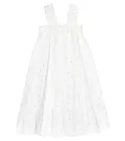 [Bonpoint] Bonpoint Fantasy embroidered tulle-trimmed dress Y 6 white