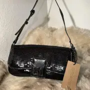 NWT Steve Madden Bgenevieve Sequin Shoulder Bag - Beautiful Black