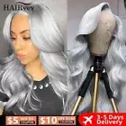 Brazilian Silver Grey Lace Front Wig Human Hair Lace Frontal Wig Body Wave 13x4