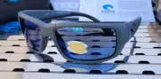 New Costa del Mar FANTAIL TF98 Matte Gray Sunglasses w/ Blue 580p Polarized