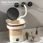 Underwear Washer Mini Washing Machine Portable Folding with Spin Dryer