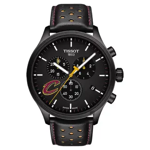 TISSOT 天梭 官方授權 CHRONO XL NBA 騎士隊特別版計時錶 迎春好禮-黑/45mm T1166173605101
