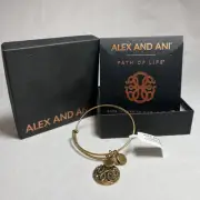 Alex and Ani Path of Life Flower Charm Bangle Bracelet