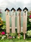 Picket Fence Garden Faux Bird House