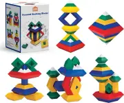 STEAM STUDIO Pyramid Building Blocks 15Pcs, Building Blocks Stacking Toys Spe...