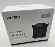 Viltrox AF 20mm f/2.8 Full Frame Lens for Sony E / Nikon Z-Mount Autofocus Lens