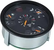 xinyee 3 in 1 Fuel Gauge Oil Temperature Gauge Water Temperature Gauge Stainless Steel Digital Water Temp Meter for Car Motorcycles Heavy Truck 5.91inch Diameter