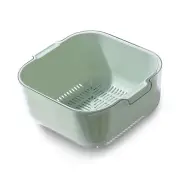 Colander And Strainer Bowl Set Double Layered Drain Basket Easy To Clean Anti