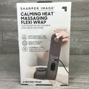 Sharper Image Calming Heat Massaging Flexi Wrap For Arms Legs Neck and More