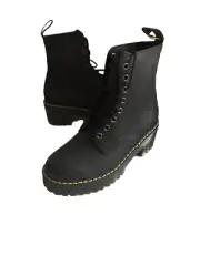 NEW Dr. Martens Women's SHRIVER HI Leather Boot Shoes 37 / 7