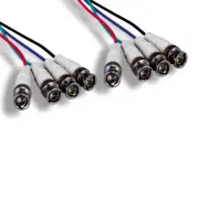 [x10] 25' 4-BNC Component M/M Video Cable 28AWG RGBS CCTV Pro Video Equipment