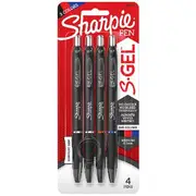 Sharpie S-Gel Retractable Gel Pens 0.7mm Assorted 4 Pack
