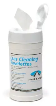 Pyramex Lens Cleaning Towelettes, Canister of 100, Anti-Fog, Anti-Static