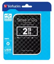 Verbatim 2TB 2.5' USB 3.0 Black Store'n'Go HDD Grid Design (LCH-53195)
