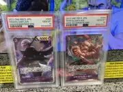 Lot of 2: One Piece CCG JPN OP05-069 Trafalgar Law + Alt Art PSA 10 GEM MT