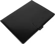 JEWEDECO Transparent Multi Functional Portfolio Folder Document Organizer with Clips for Business Cards Papers Compact and Elegant Office Supply for Easy Storage