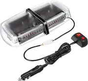 HEALLILY 54 Flash Car Roof Flashing Light Amber Light Bar Car Roof Led High Automotive Transparent Aluminum