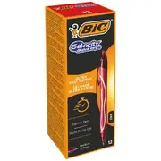 Bic Gelocity Gel Pen 0.7mm Red 12 Pack