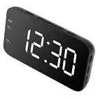 (White)Digital Alarm Clocks Dual Alarm Setting Digital Alarm Clock LED Digital