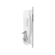 Rolltrak White Keyed Sliding Screen Door Lock Home Sliding Door Hardware