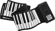 Mikinona Foldable Keys Roll Up Piano Portable Silicone Keyboard with Built in Speaker Battery Powered Electronic Hand Roll Piano for Beginners Sound Comfortable Play