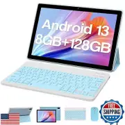 ZZB Tablet with Keyboard 10 inch Tablets Android 13 Tableta 2 in 1 Tablet 8GB