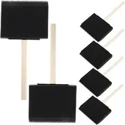 Sponge Brushes for Children 6pcs Soft Sponge Paint Brushes Wooden Handle for Projects