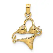 14K Yellow Gold Bikini Bathing Suit Charm