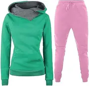 [Oncem] Sweatsuits Women Two Piece Outfits Lounge Sets Long Pant Matching Loungewear Workout Athletic Tracksuits with Pockets