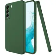 MCC For Samsung Galaxy S21+ Plus 5G Soft Liquid Silicone Shockproof Case Cover G996 [Dark Green]