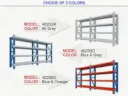 4m(L) x 2m(H) x 0.6m(D)Garage Storage Warehouse Shelving Racking Metal Q3-4020BG