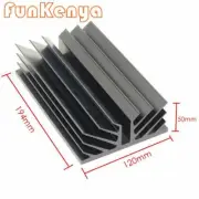 Heat Sink For Power Amplifier Chassis DIY Industry Radiator Size W120 H50 D194mm