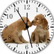 Cute Cocker Spaniel Frameless Borderless Wall Clock Nice For Gifts Decor E292