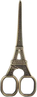 DIY Fashionable Eiffel Tower Shape Sewing Shears Stainless Steel Scissors for Em