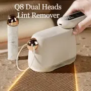 LED Lint Remover Two Head Clothes Fabric Electric Lint Remover 3 Speeds Trimmer
