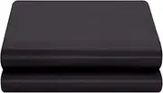 Satin Flat Sheet Only, King Flat Sheet, 1 - Piece Black Top Sheet, Extra Soft Silk Flat Bed Sheets Sold Separately King - Black