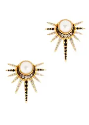 Missoma X Harris Reed Celestial Pearl 18kt Gold-plated Stud Earrings - One Size One Size