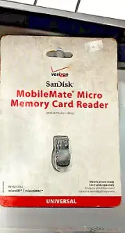 Verizon SANDISK MobileMate Micro Memory Card Reader New Sealed!